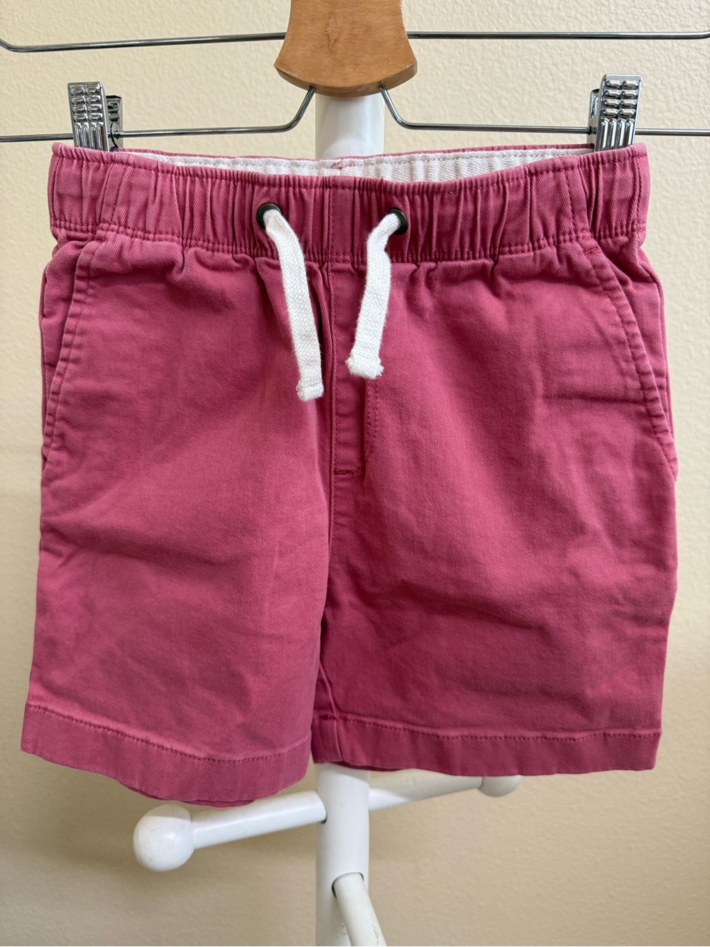 Crewcuts Rose Pink Pull-On Drawstring Shorts with White Drawcord